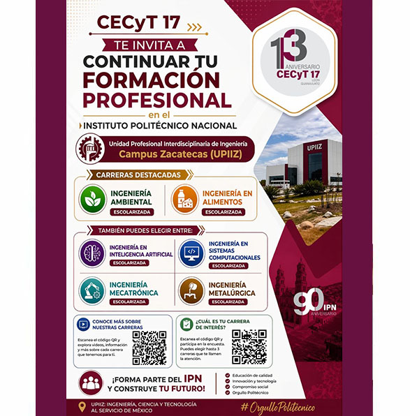 Continua tu formación profesional en el campus Zacatecas